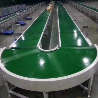 검은 녹백색부패란 곡선 Pvc 컨베이어 벨트 관습은 FDA 표준을 만들었습니다