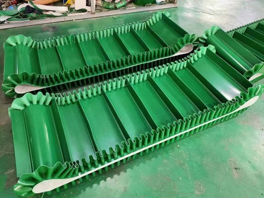고 항장력 오래가는 그린 소재  산업적 체인 측벽 Pvc 컨베이어 벨트