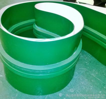 3mm 녹색 PVC 컨베이어 벨트 매끄러운 광택 있는 음식 급료 고열 컨베이어 벨트
