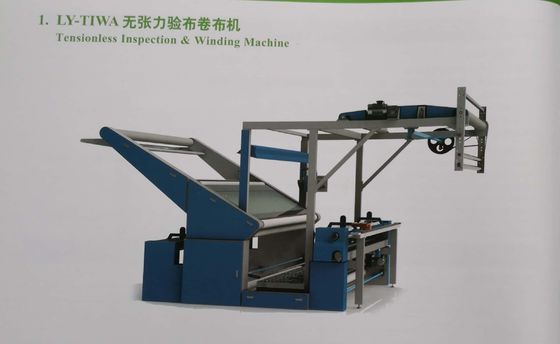 Tensionless 직물 검사 기계/직물 감기 기계 3.4KW 힘